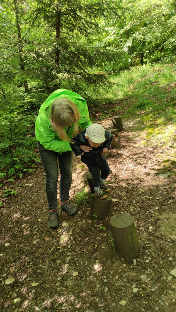 balancieren auf dem Vosspfad bei Olsberg